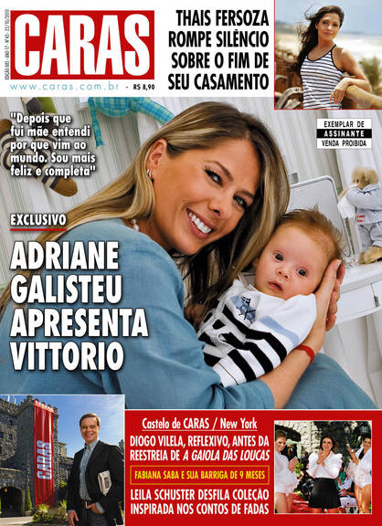 Adriane Galisteu em capa da CARAS