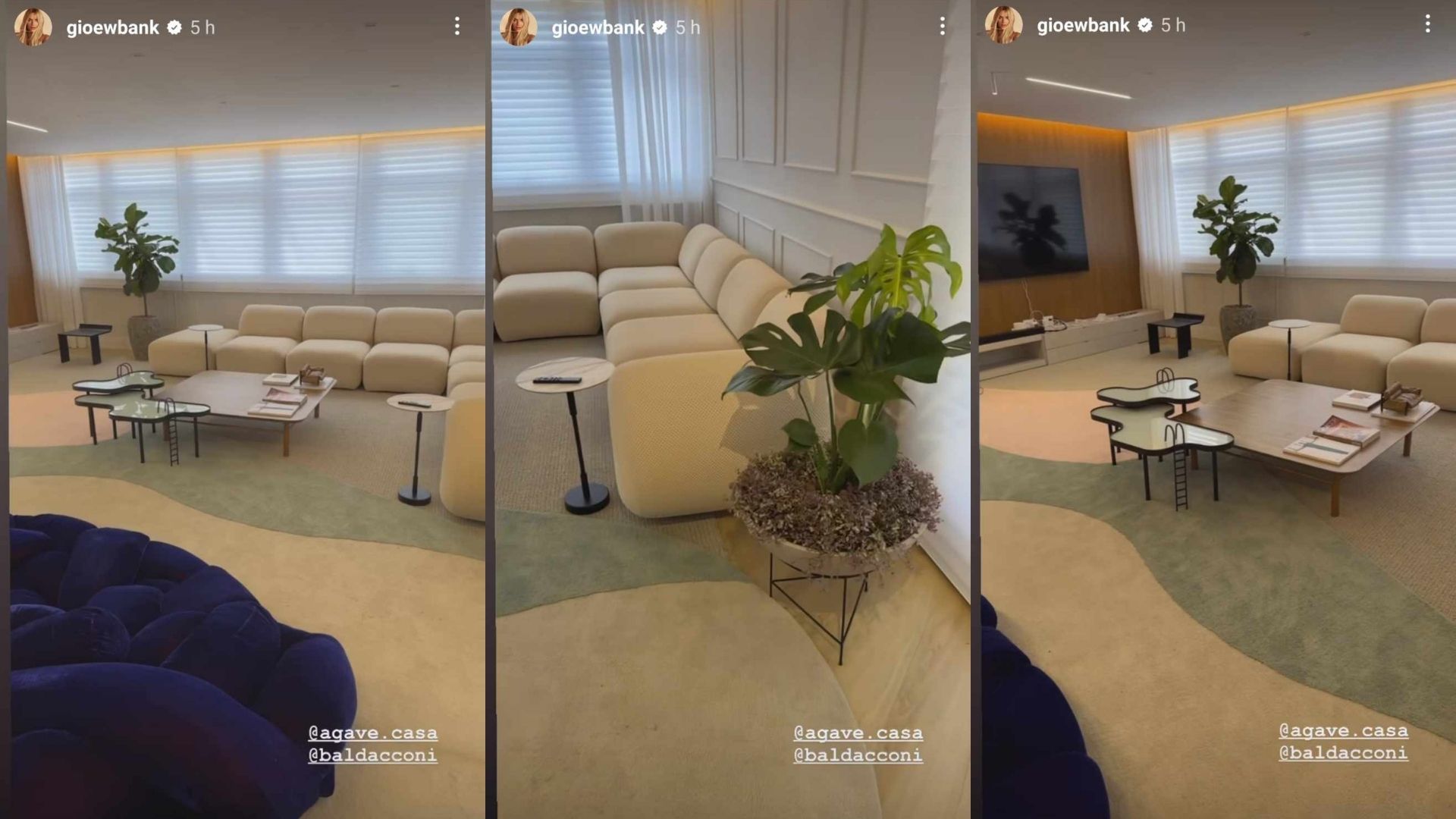 Giovanna Ewbank mostra detalhes de seu novo apartamento em São Paulo