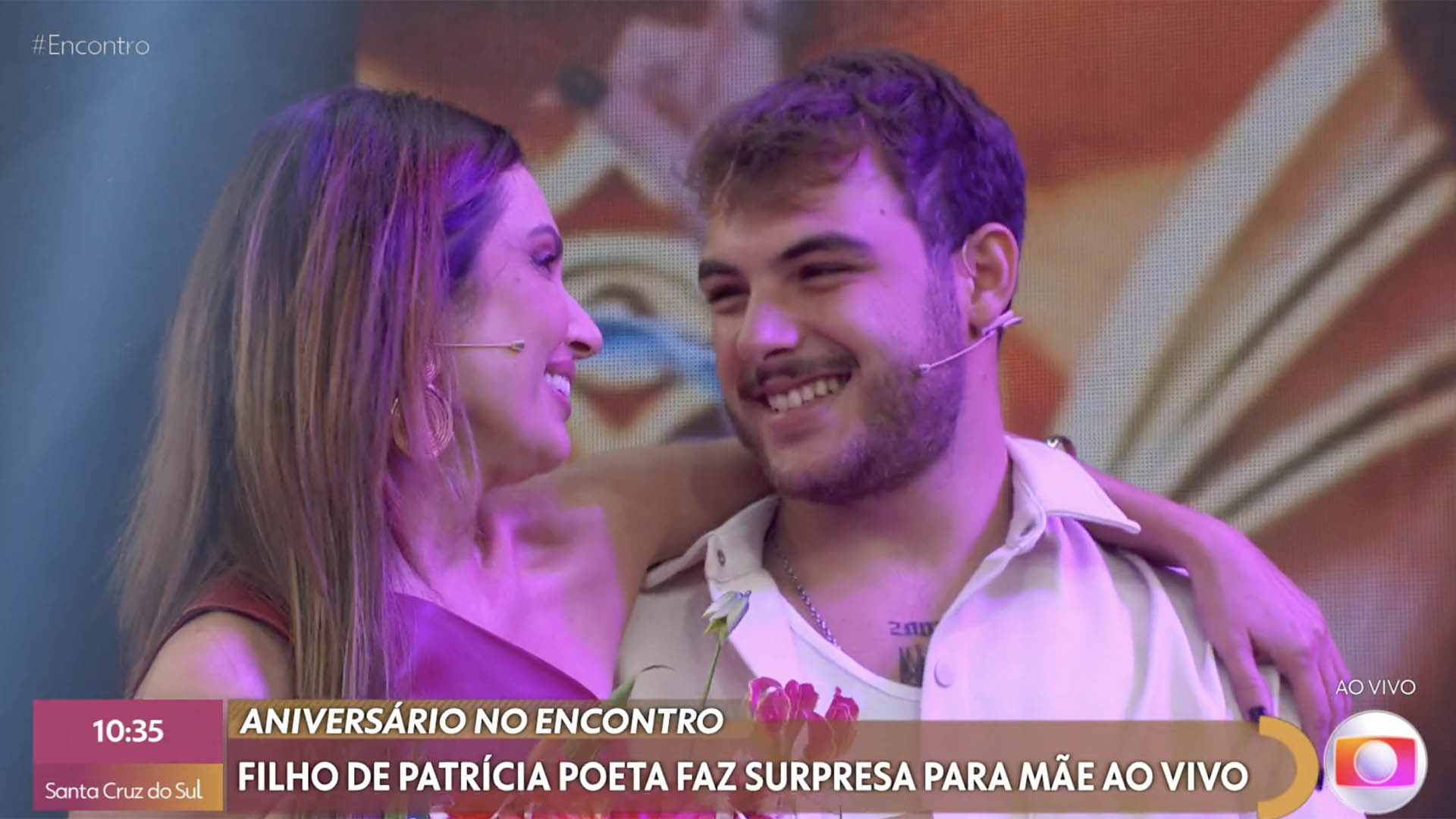 Patrícia Poeta e seu filho, Felipe