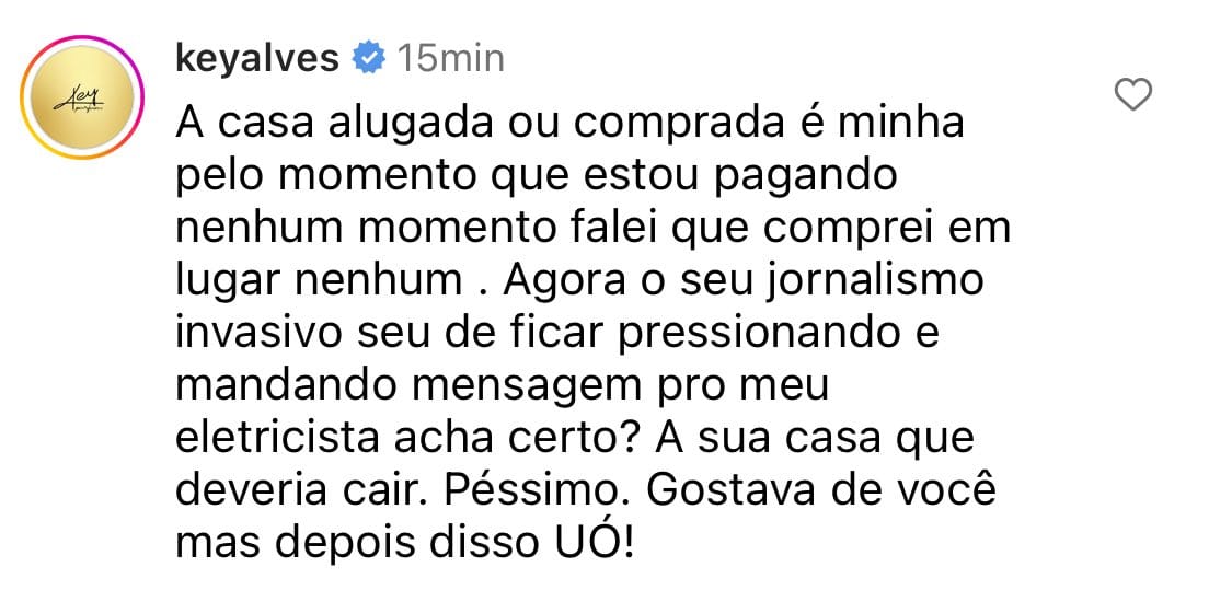 Post de Key Alves