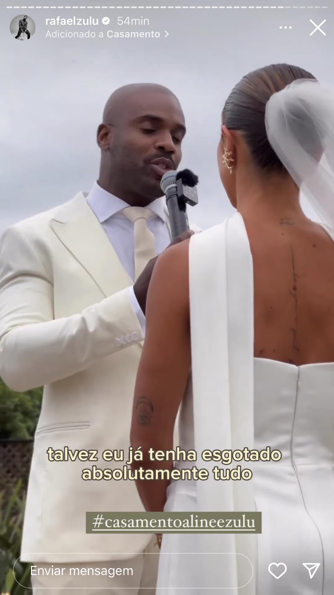 Casamento de Rafael Zulu e Aline Becker