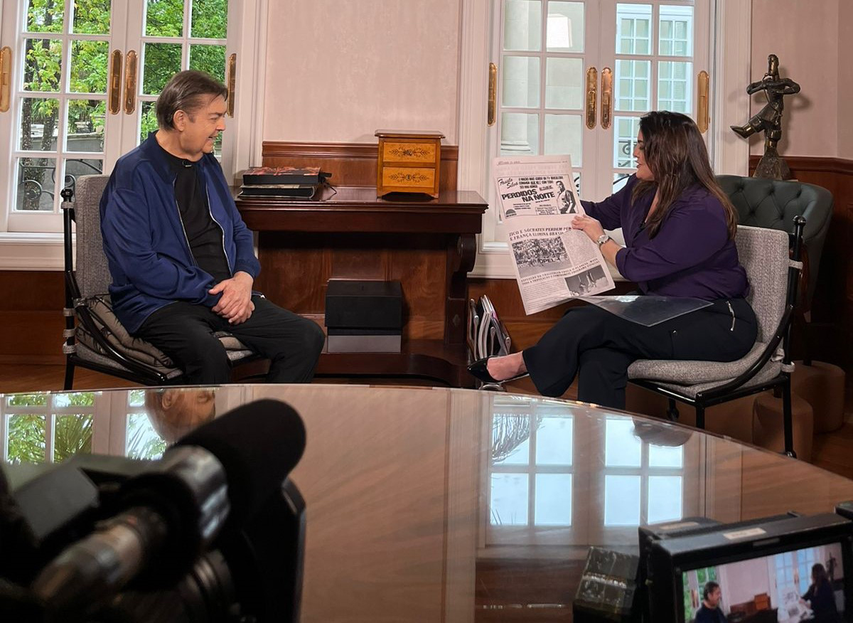 Faustão em entrevista para a Record TV