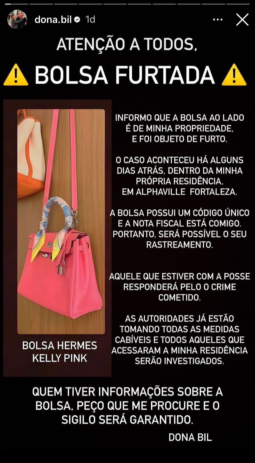 Bolsa furtada