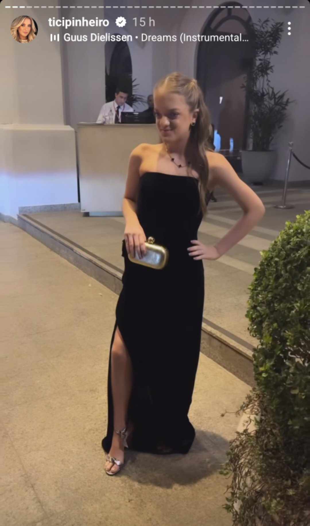 Rafaella Justus look para aniversário de Donatella Mion