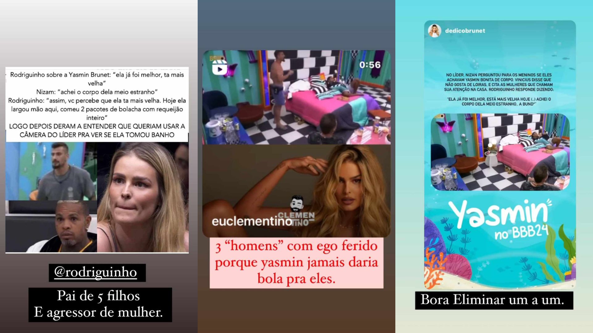 BBB 24: Luiza Brunet reage aos comentários dos brothers sobre Yasmin Brunet 