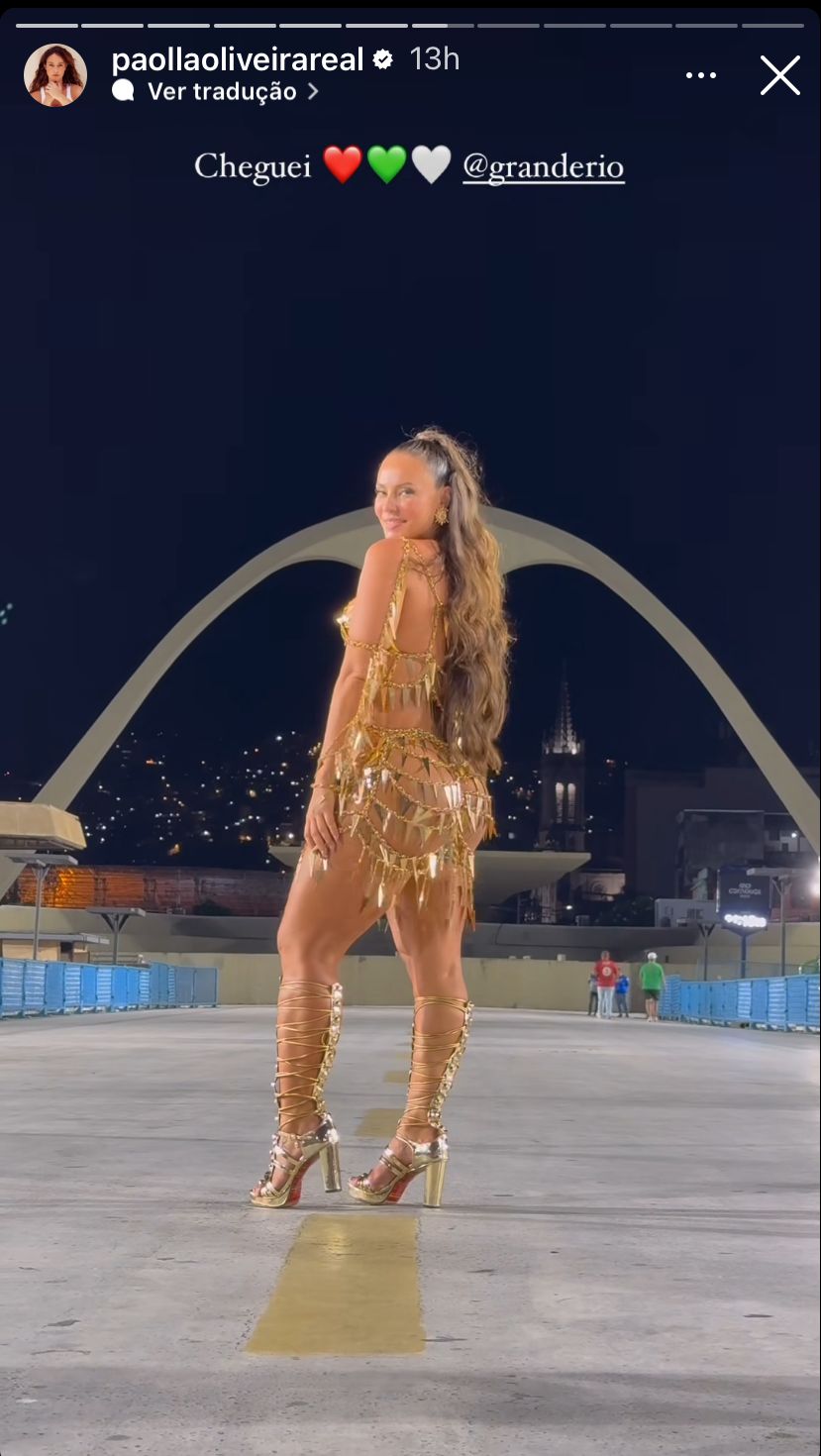 Paolla Oliveira surge deslumbrante em novo ensaio de Carnaval - Reprodução/Instagram