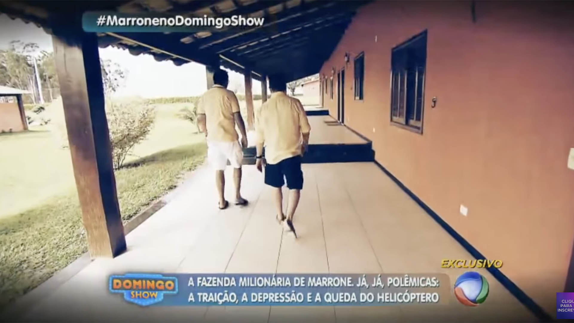 Marrone mostra sua fazenda em Goiás