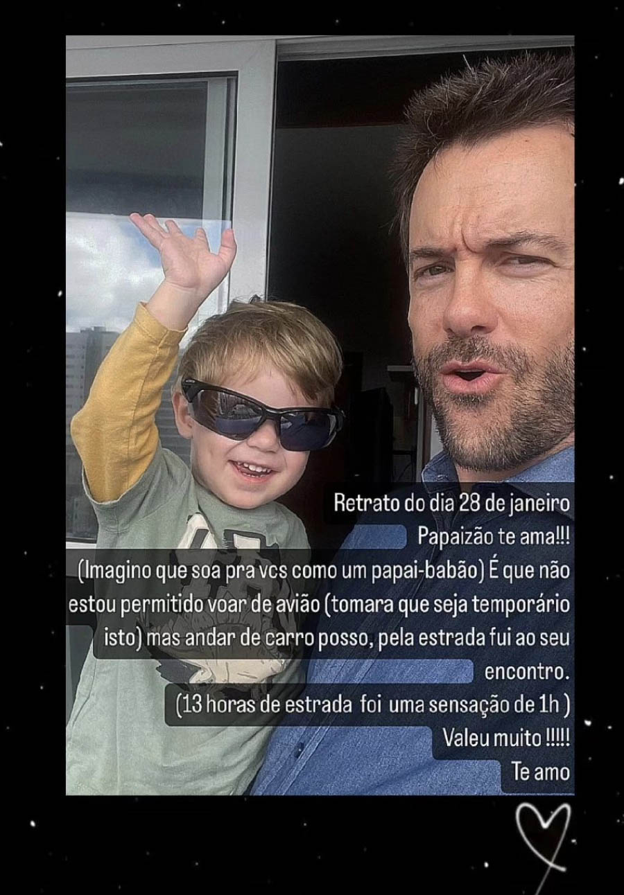 Kayky Brito mostra foto com o filho, Kael