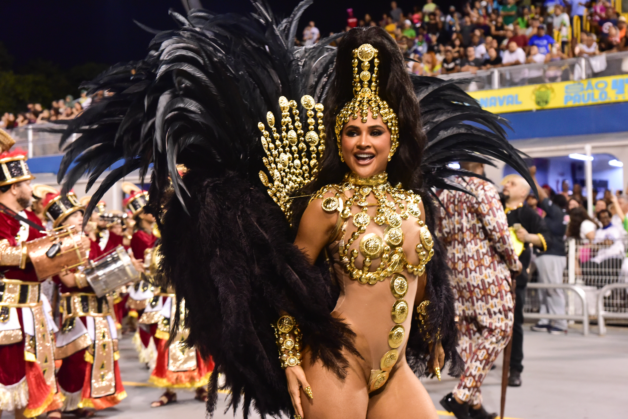 Mileide Mihaile no desfile da Independente Tricolor no Sambodromo do Anhembi em São Paulo. Fotos Leo Franco/ Agnews