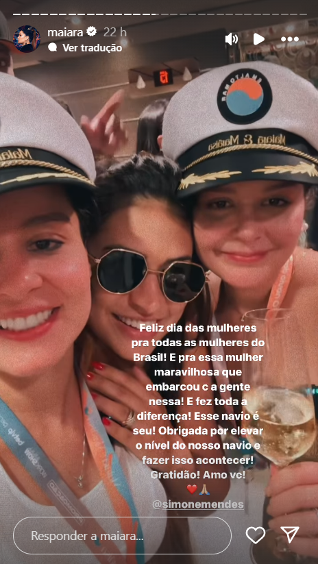 Maraia e Maraisa com Simone Mendes. Foto: Reprodução / Instagram