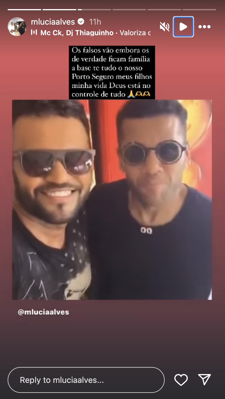 Post da mãe de Daniel Alves