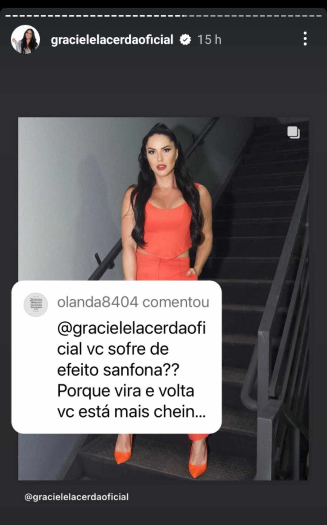 graciele lacerda fala sobre ganho de peso