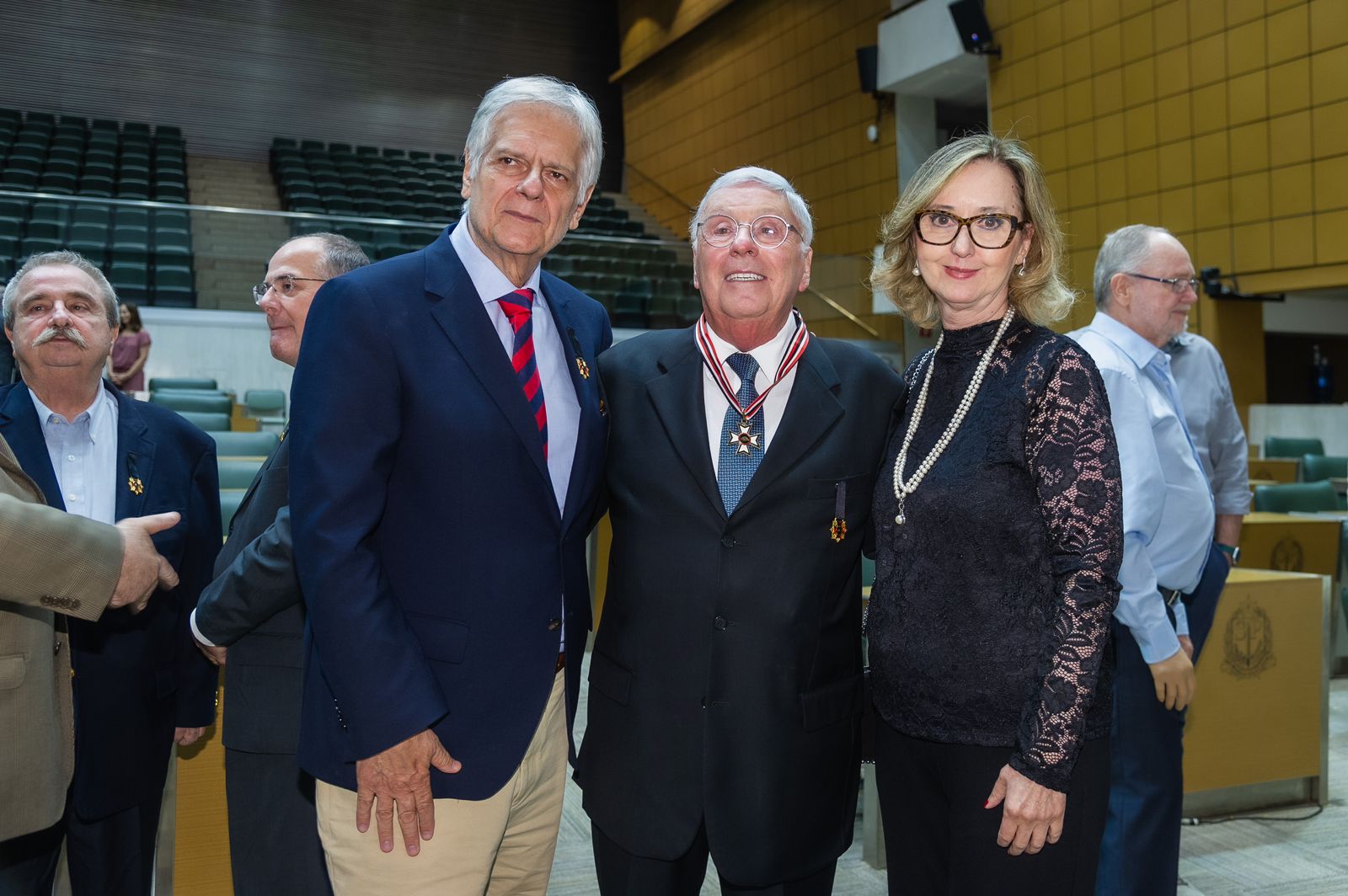 Caio Luiz de Carvalho, Mário Carlos Beni e Rosana Beni