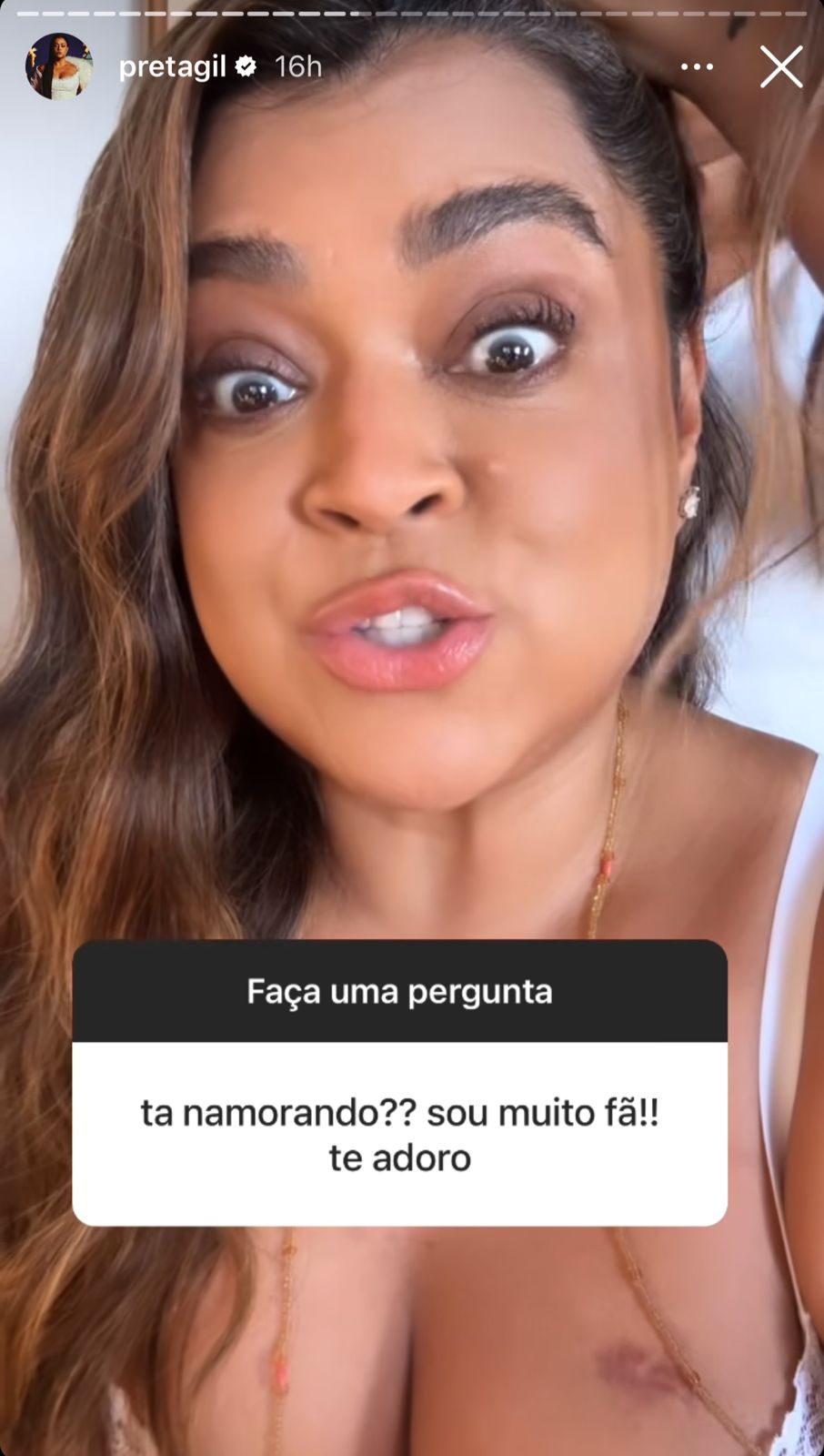 Preta Gil revela o seu status de relacionamento nas redes sociais