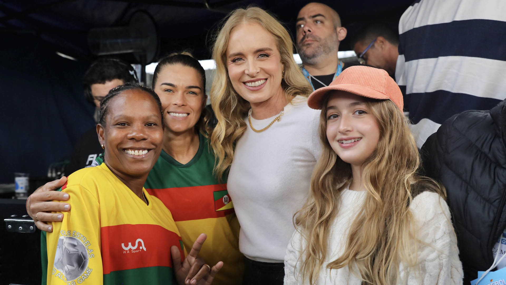 Eva Huck em evento no Maracanã