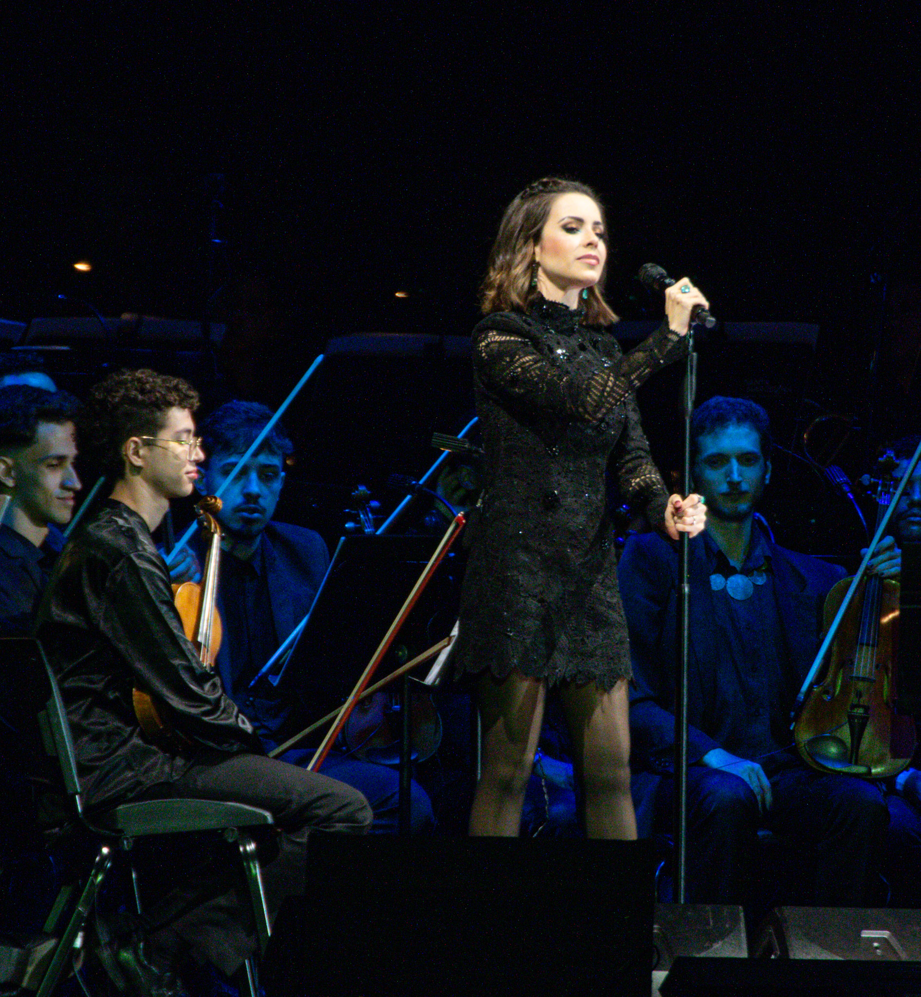 Sandy canta com Andrea Bocelli em São Paulo