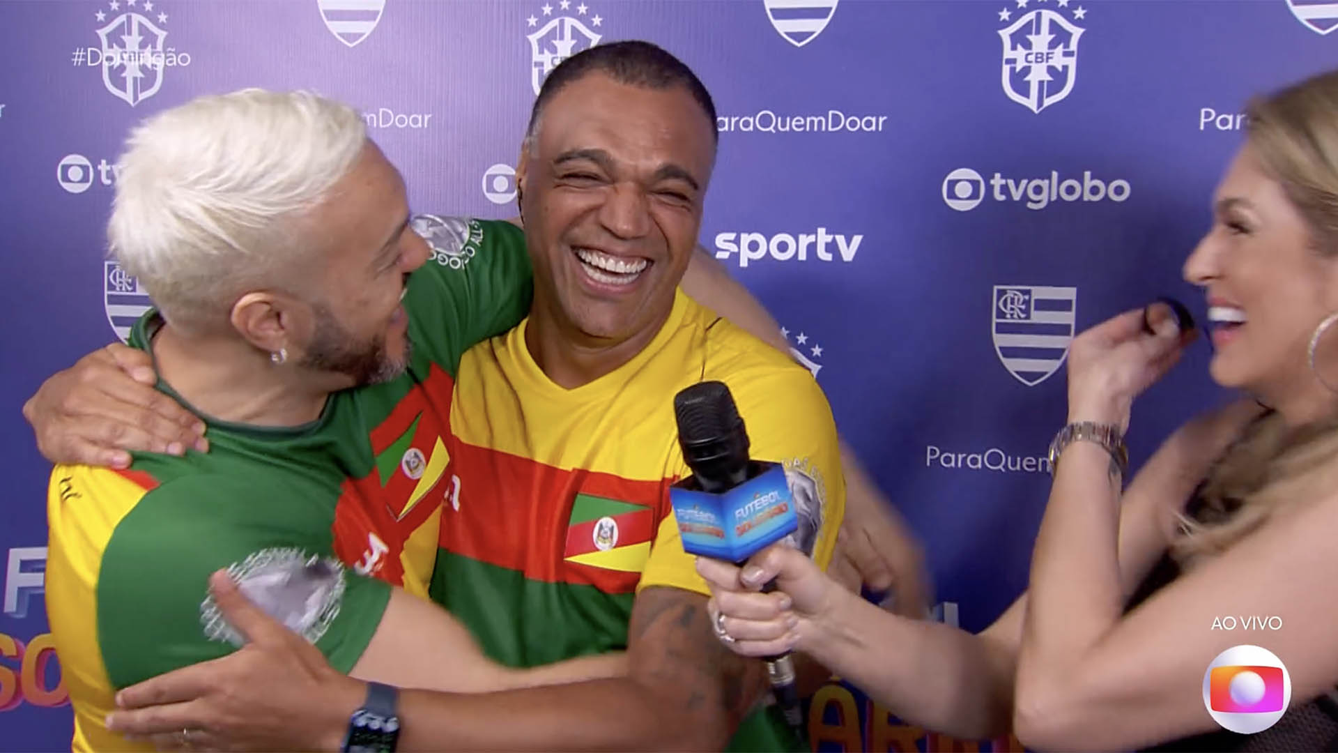 Belo e Denilson no Domingão com Huck