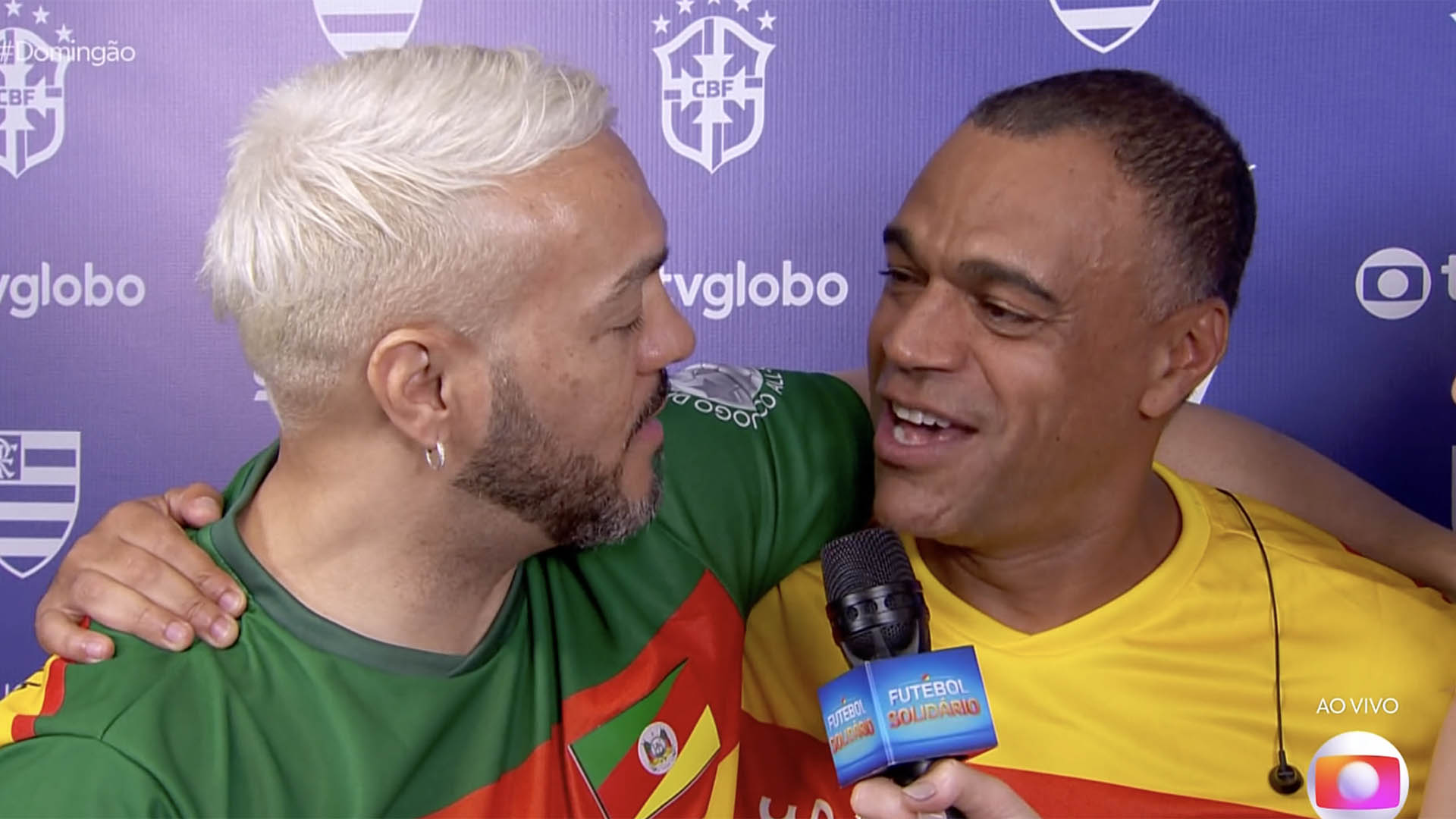 Belo e Denilson no Domingão com Huck