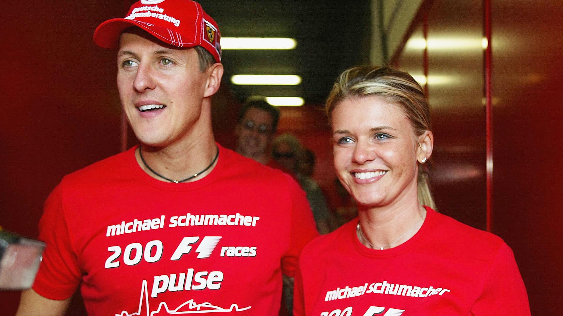 Michael Schumacher e Corinna no ano de 2004 - Foto: Getty Images