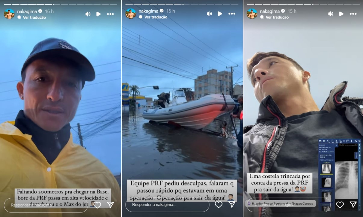 Nakagima sofre acidente no RS - Foto: Reprodução / Instagram