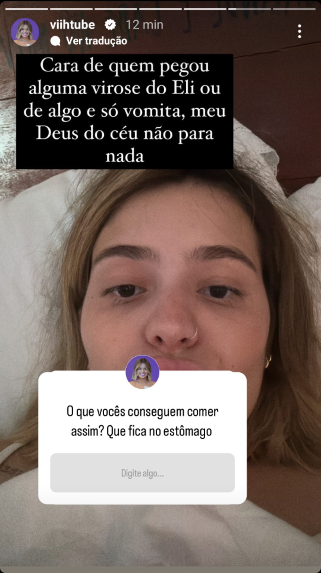 Viih Tube passa mal em viagem