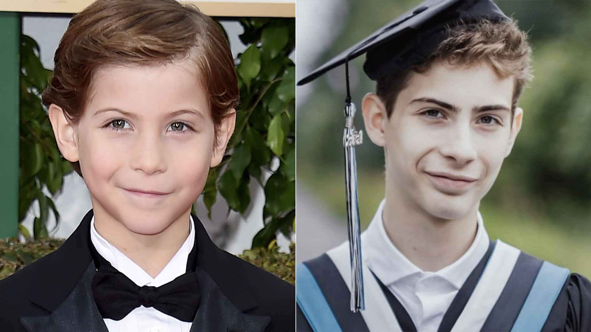 Antes e depois do ator Jacob Tremblay - Fotos: Getty Images; Reprodução / Instagram