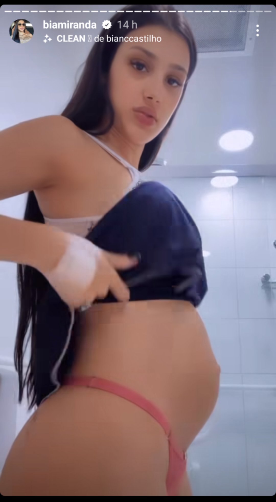 Bia Miranda choca ao mostrar barriga após o parto