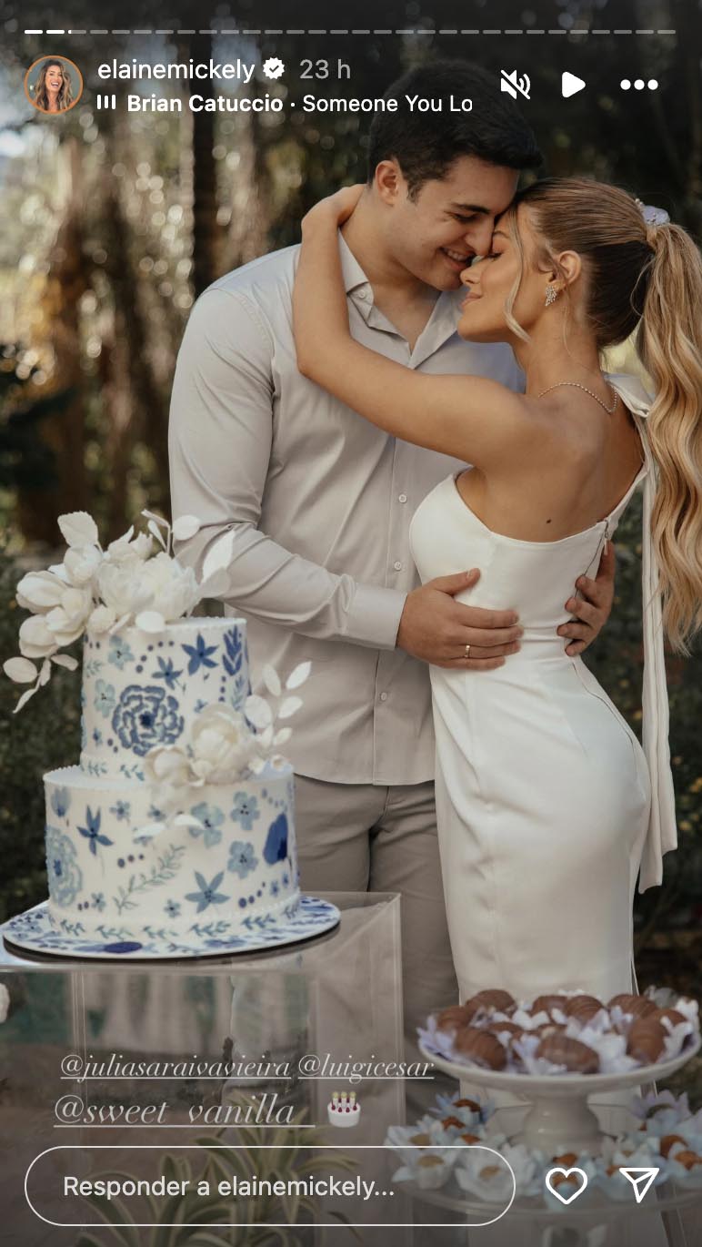 Casamento de Luigi Cesar e Julia - Foto: Reprodução / Instagram