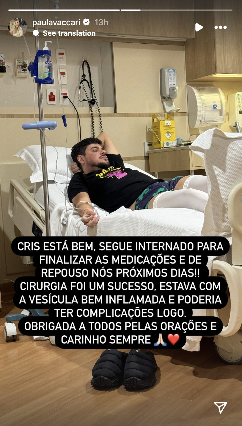 Post da esposa do sertanejo Cristiano