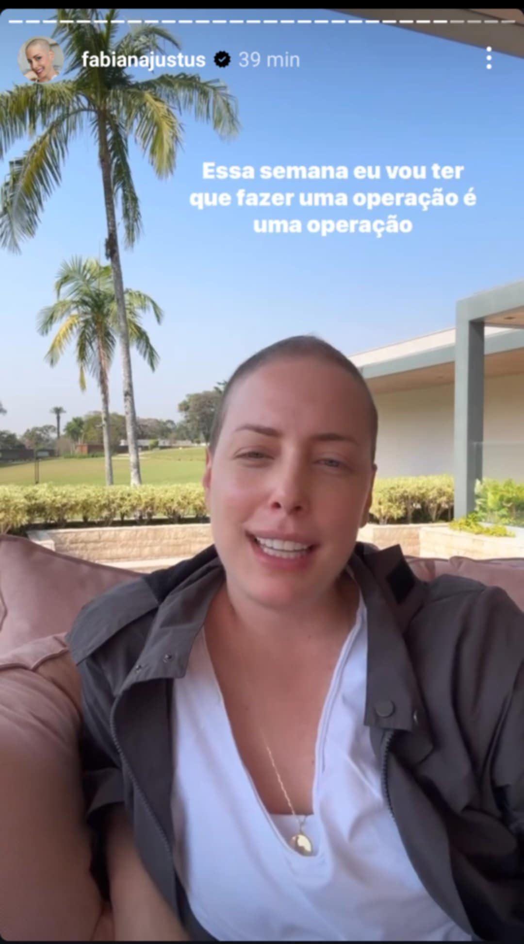 Fabiana Justus revela operação