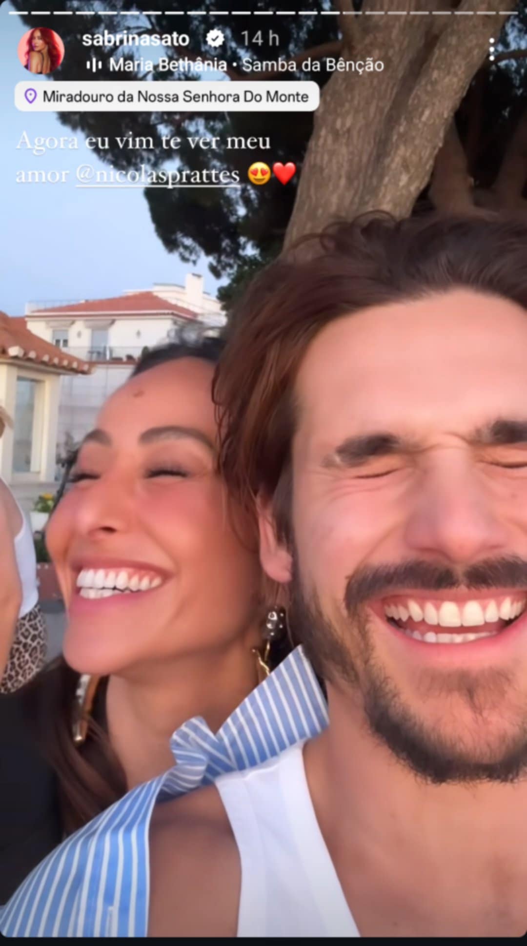 Sabrina Sato e Nicolas Prattes em Lisboa