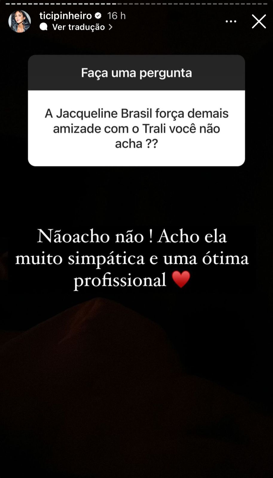 Ticiane Pinheiro fala sobre colega de trabalho de César Tralli