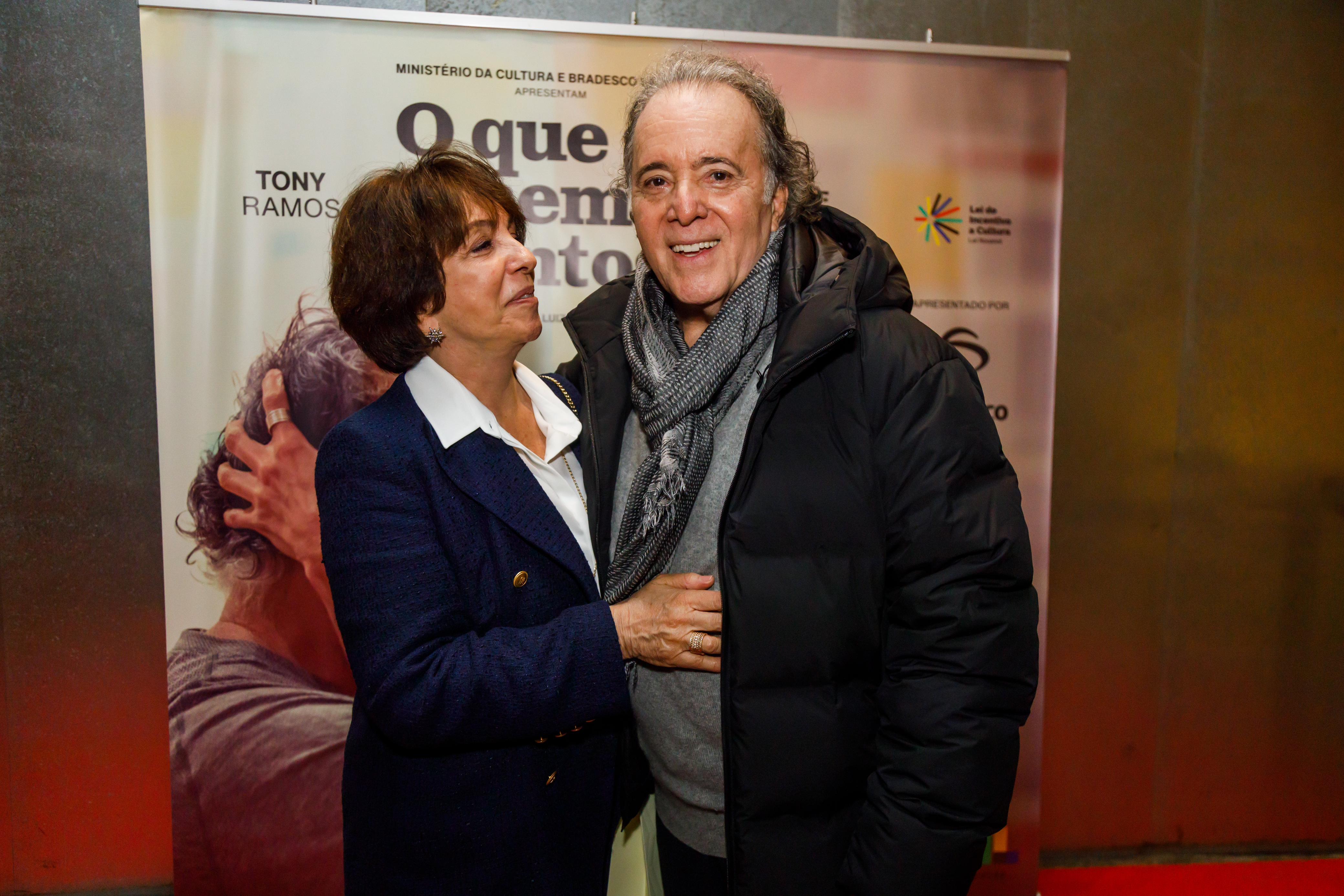 Tony Ramos com a esposa