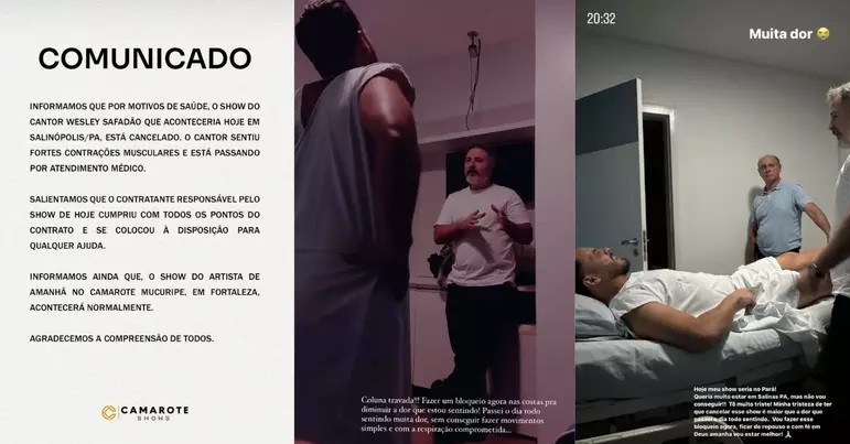 Wesley Safadão cancela show (Reprodução/Instagram) 