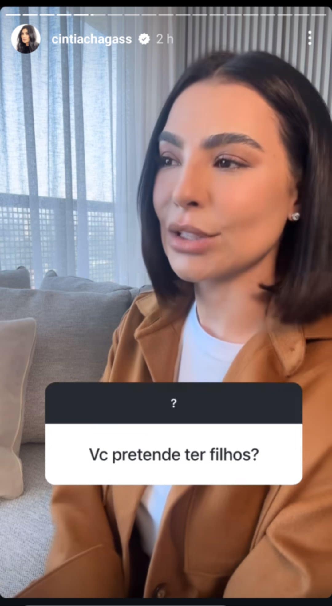 Cíntia Chagas sobre ter filhos