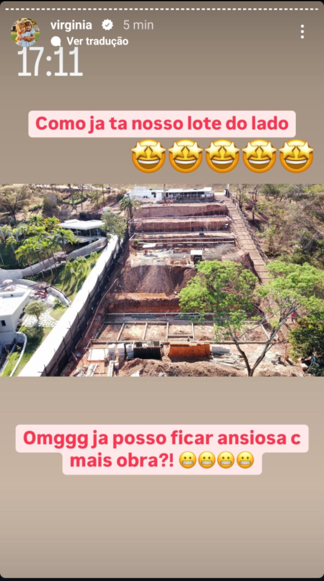 Construção do lote de Virginai