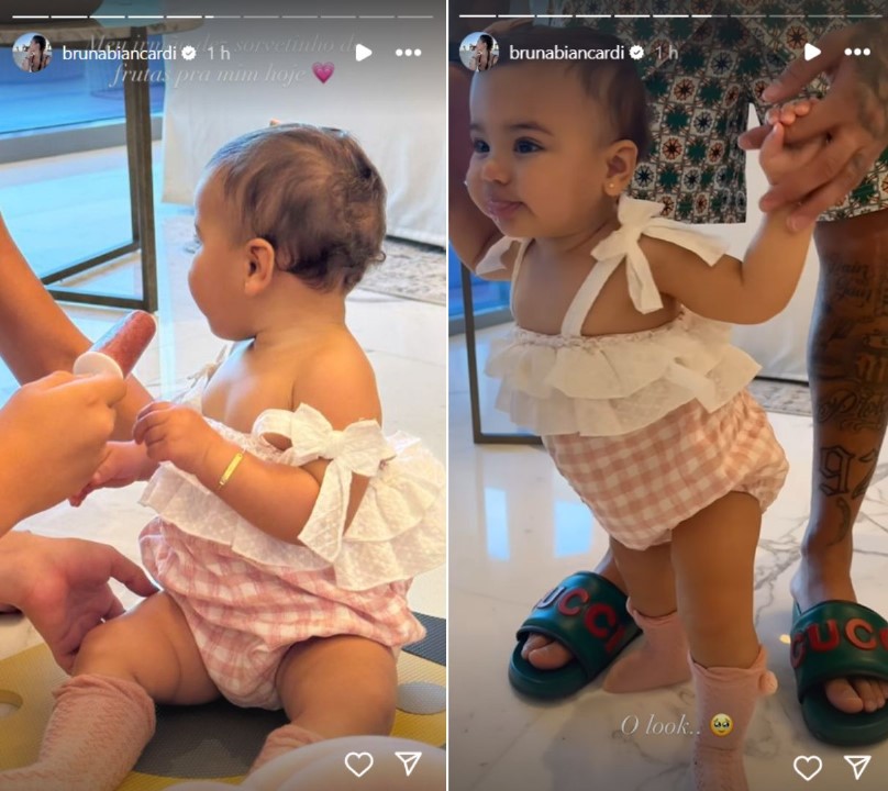 Bruna Biancardi mostra Mavie e Davi Lucca - Reprodução / Instagram