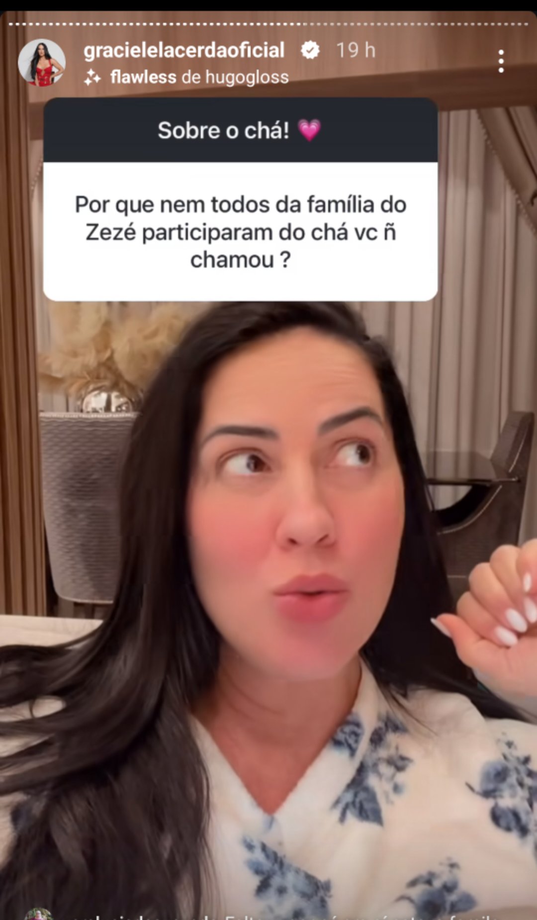 Graciele Lacerda fala quem convidou para chá revelação