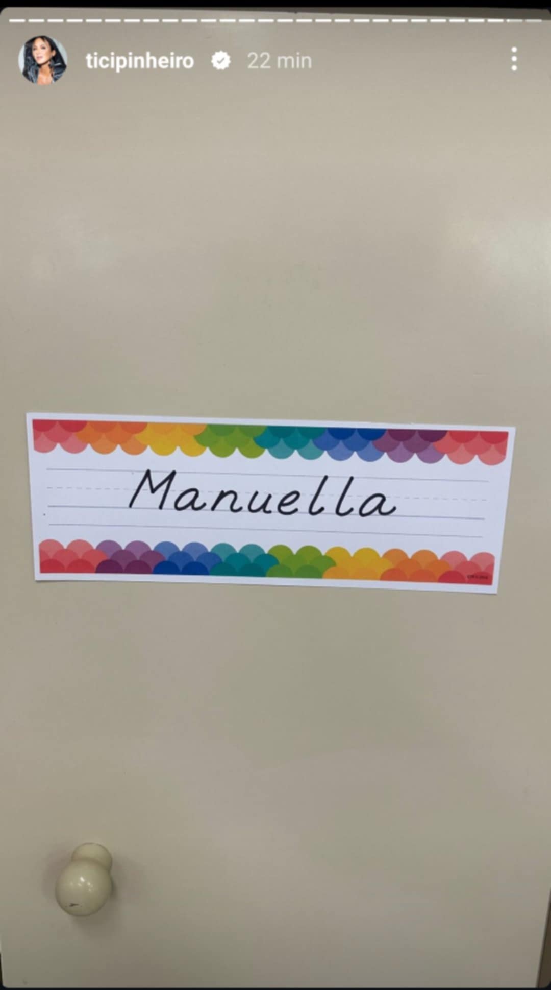 primeiro dia de aula de Manuella Pinheiro Tralli