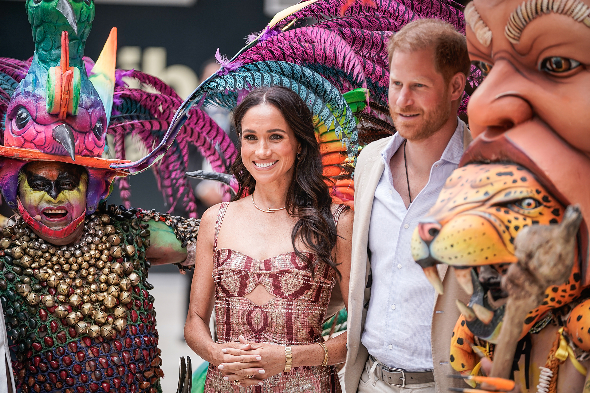 Meghan Markle e príncipe Harry na Colômbia - Foto: Getty Images