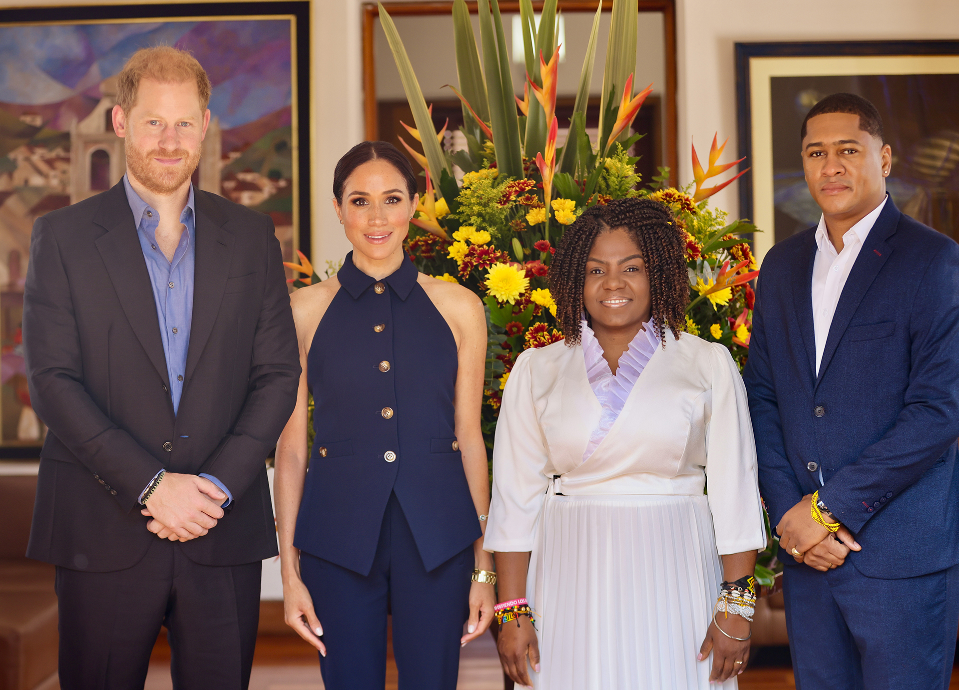 Meghan Markle e príncipe Harry na Colômbia - Foto: Getty Images