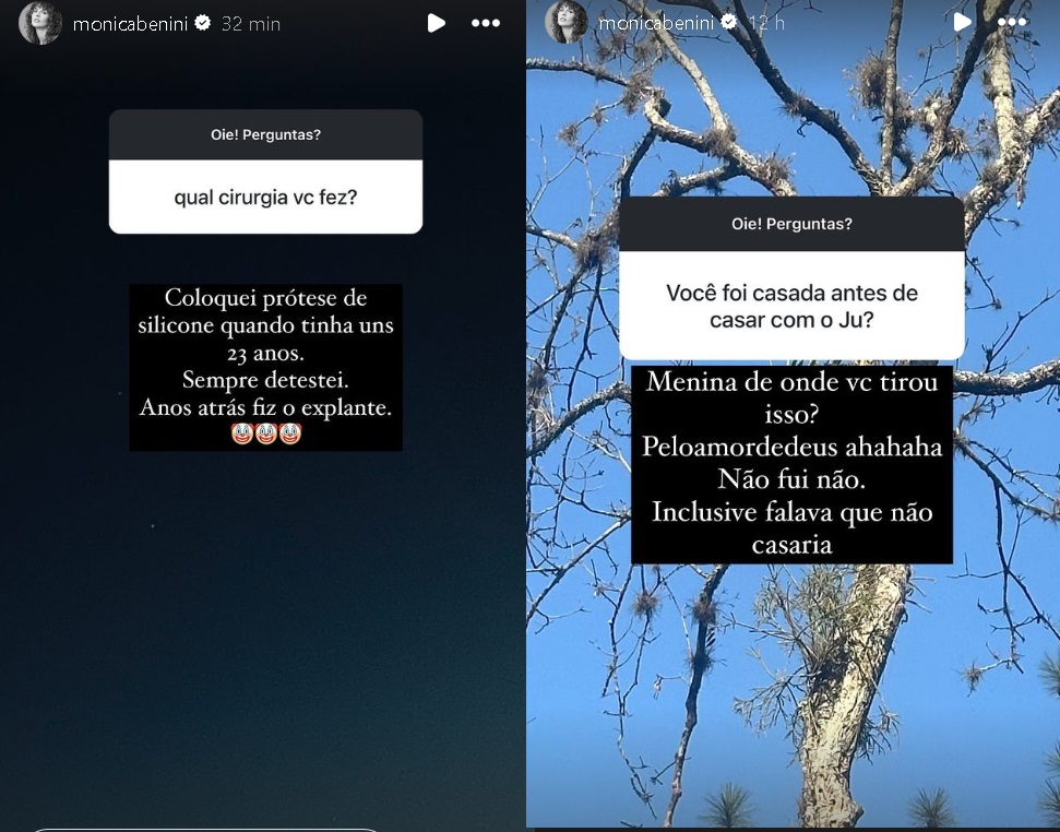 Monica Benini fala sobre sua vida pessoal (Reprodução/Instagram) 