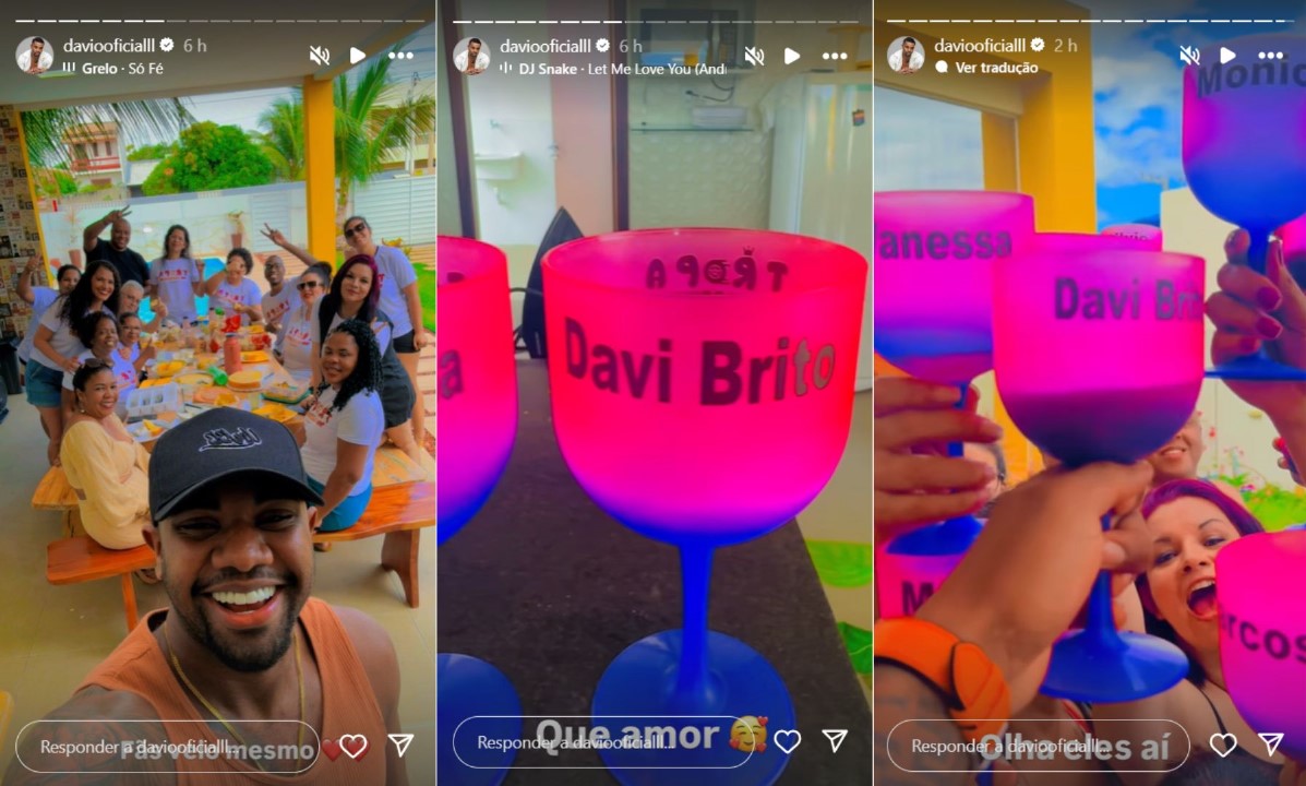 Ex-BBB Davi recebe fãs em Salvador - Reprodução / Instagram