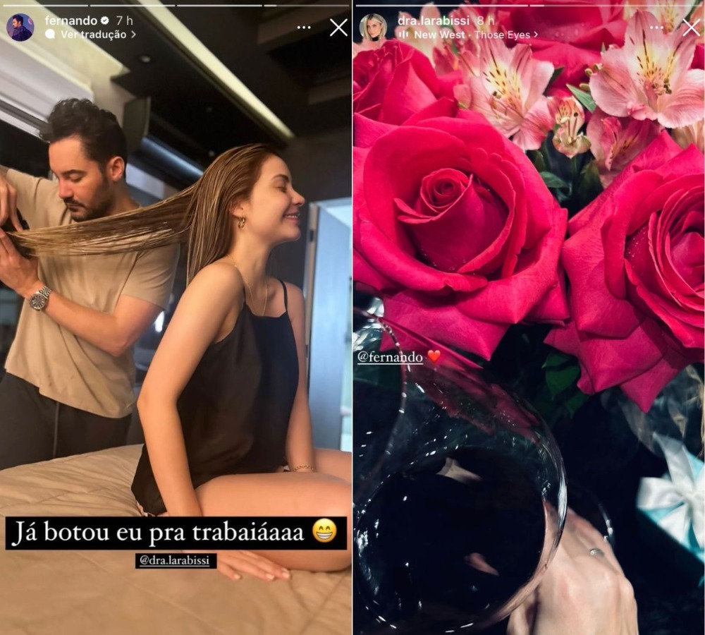 Fernando Zor assume romance com Lara Bissi - Reprodução / Instagram