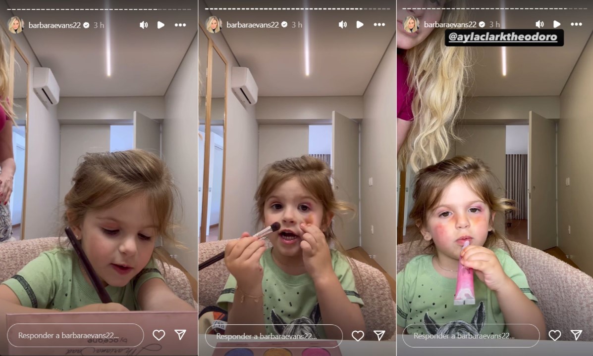 Filha de Bárbara Evans surge em momento fofíssimo - Reprodução / Instagram