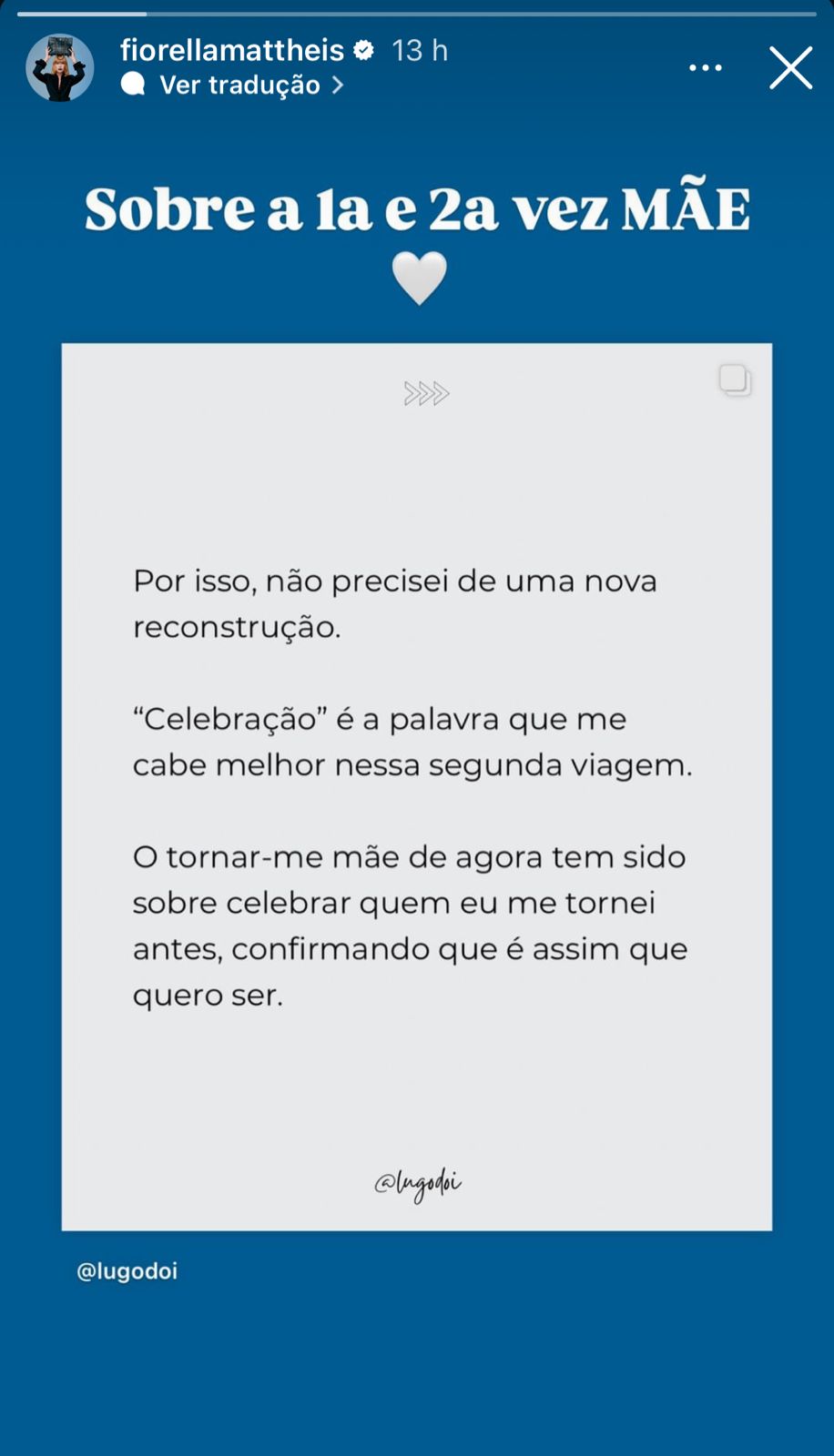 Fiorella Mattheis reflete sobre a chegada do segundo filho com Roberto Marinho