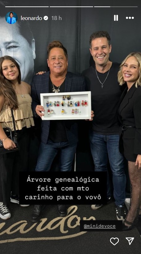 Leonardo ganha presente da neta - Reprodução / Instagram