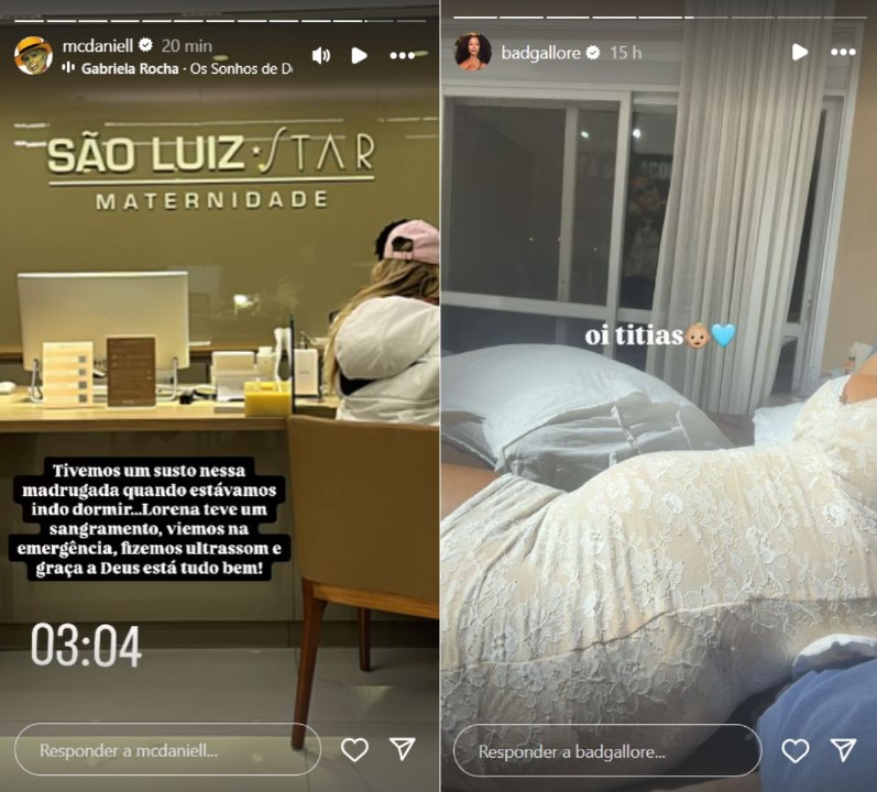 MC Daniel relata ida à emergência com Lorena Maria - Reprodução / Instagram