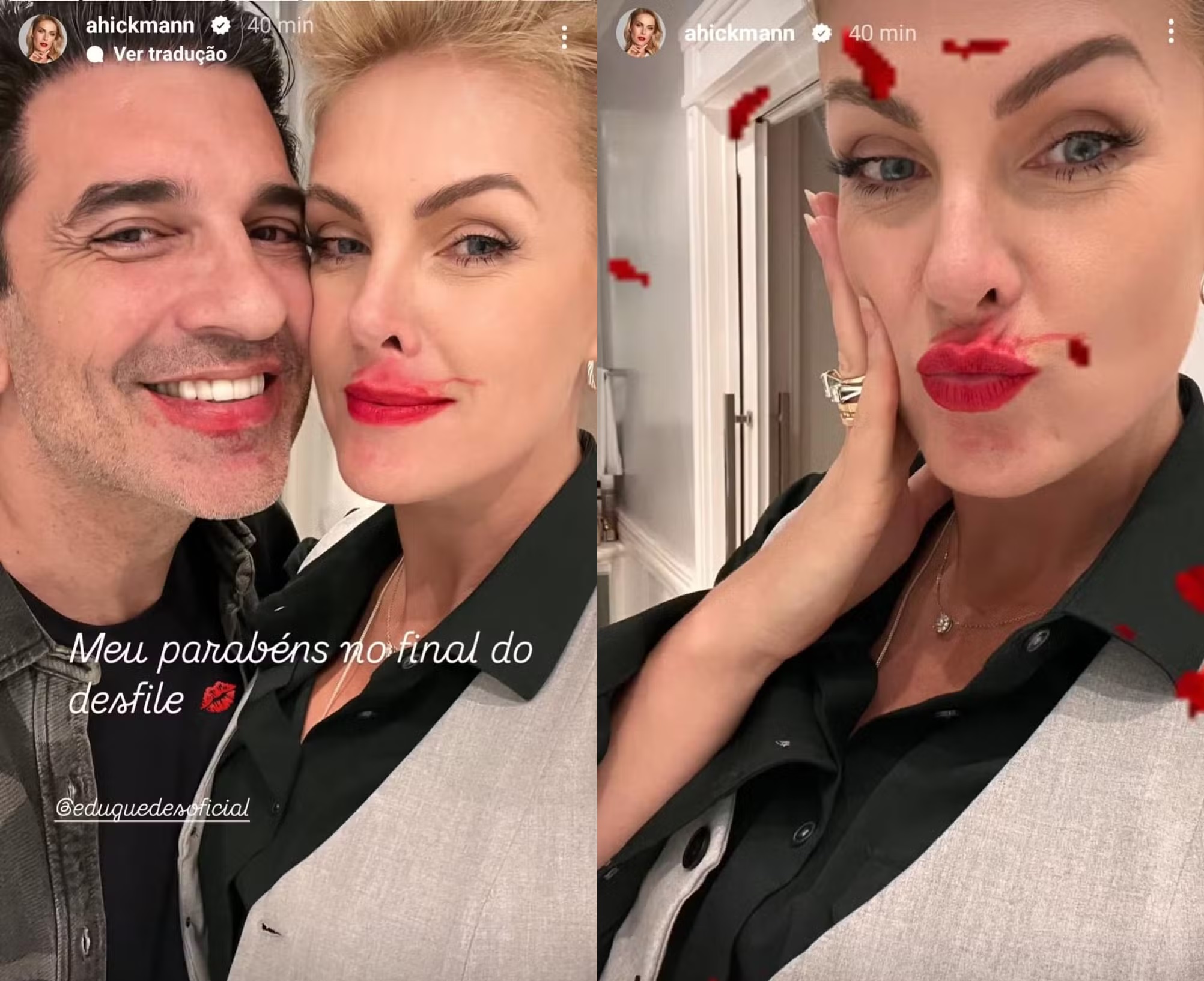 Ana Hickmann e Edu Guedes (Reprodução/Instagram) 