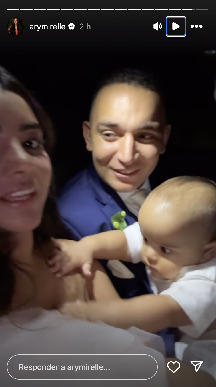 Ary Mirelle e João Gomes curtem momento com o filho após o casamento